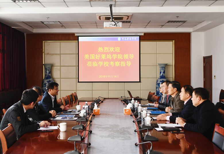 美国好莱坞学院张明院长一行来威尼斯官网参观考察