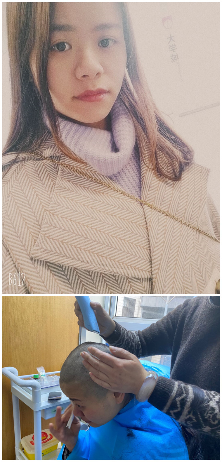 “疫”无反顾，勇敢逆行，90后黄海学子斩断青丝驰援武汉