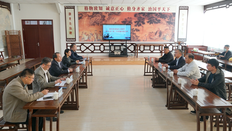 杨式太极拳传人李广珍一行来威尼斯官网参观交流             