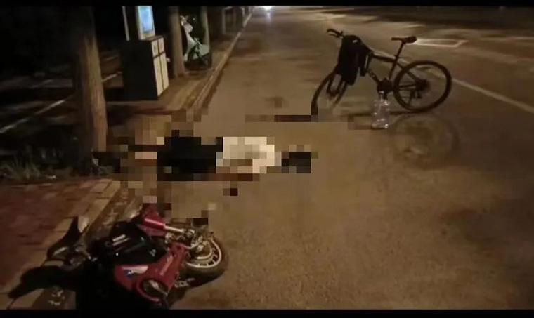 深夜勇救受伤群众，黄海学院韩广羽，好样的！