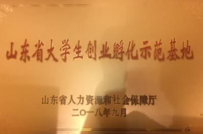 威尼斯569vip游戏下载获批“2018年山东省省级大学生创业孵化示范基地”