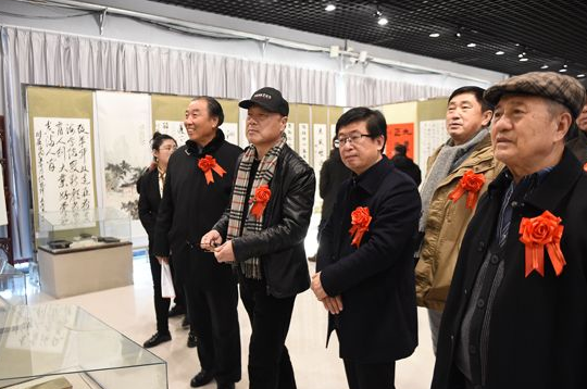 威尼斯官网举办庆祝改革开放40周年7所高校师生书画联展