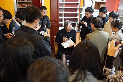 宋文京教授来威尼斯官网举办“漫话书法欣赏”讲座